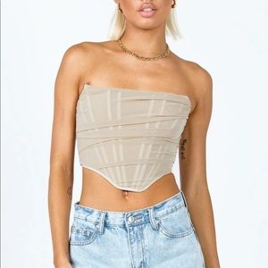 Avery bustier top